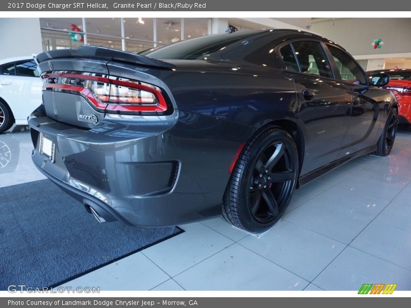 Granite Pearl / Black/Ruby Red 2017 Dodge Charger SRT Hellcat