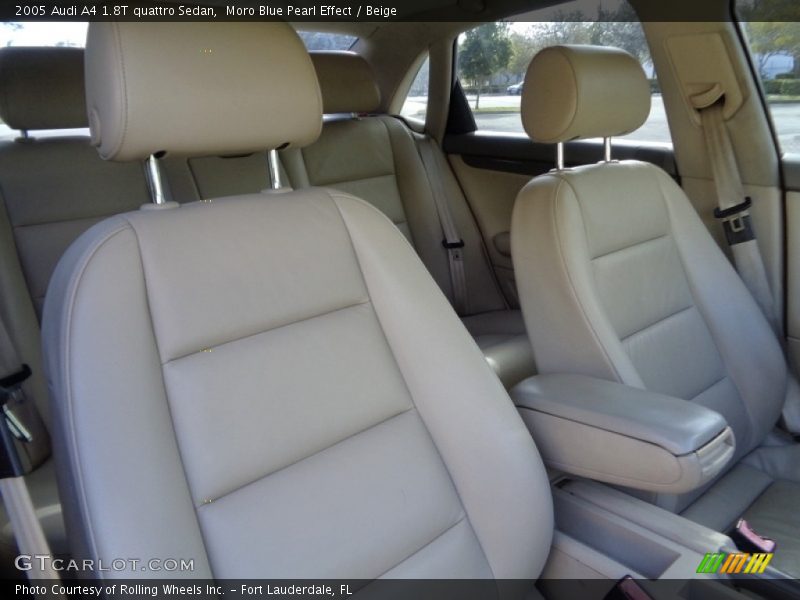 Moro Blue Pearl Effect / Beige 2005 Audi A4 1.8T quattro Sedan
