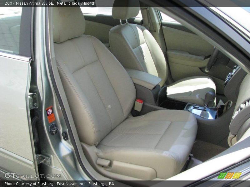 Metallic Jade / Blond 2007 Nissan Altima 3.5 SE