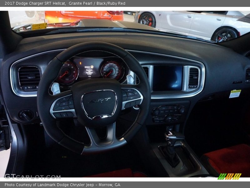 Granite Pearl / Black/Ruby Red 2017 Dodge Charger SRT Hellcat