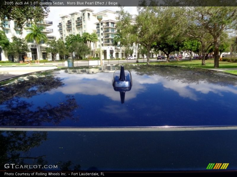 Moro Blue Pearl Effect / Beige 2005 Audi A4 1.8T quattro Sedan