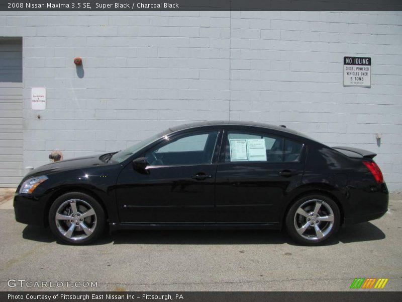 Super Black / Charcoal Black 2008 Nissan Maxima 3.5 SE