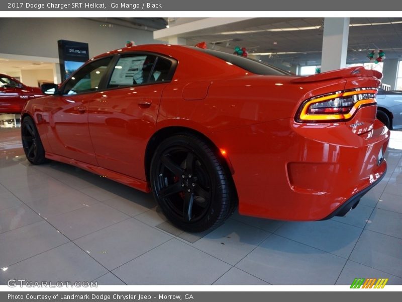 Go Mango / Black 2017 Dodge Charger SRT Hellcat