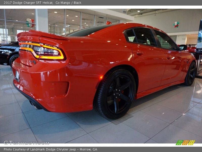 Go Mango / Black 2017 Dodge Charger SRT Hellcat