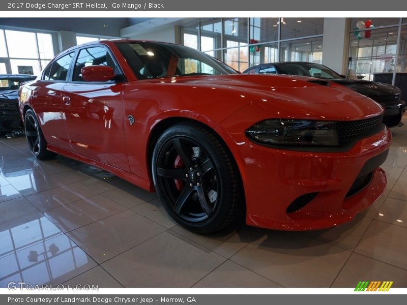 Go Mango / Black 2017 Dodge Charger SRT Hellcat