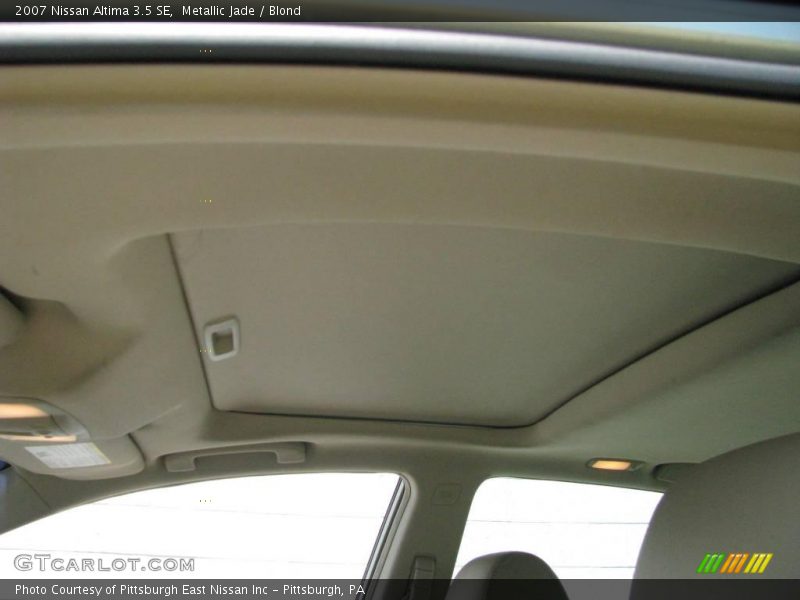 Metallic Jade / Blond 2007 Nissan Altima 3.5 SE