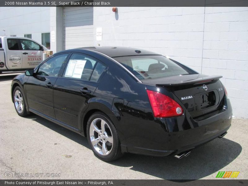 Super Black / Charcoal Black 2008 Nissan Maxima 3.5 SE