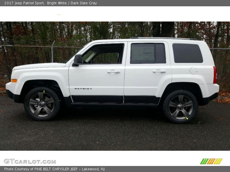 Bright White / Dark Slate Gray 2017 Jeep Patriot Sport