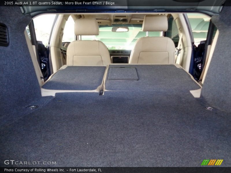 Moro Blue Pearl Effect / Beige 2005 Audi A4 1.8T quattro Sedan