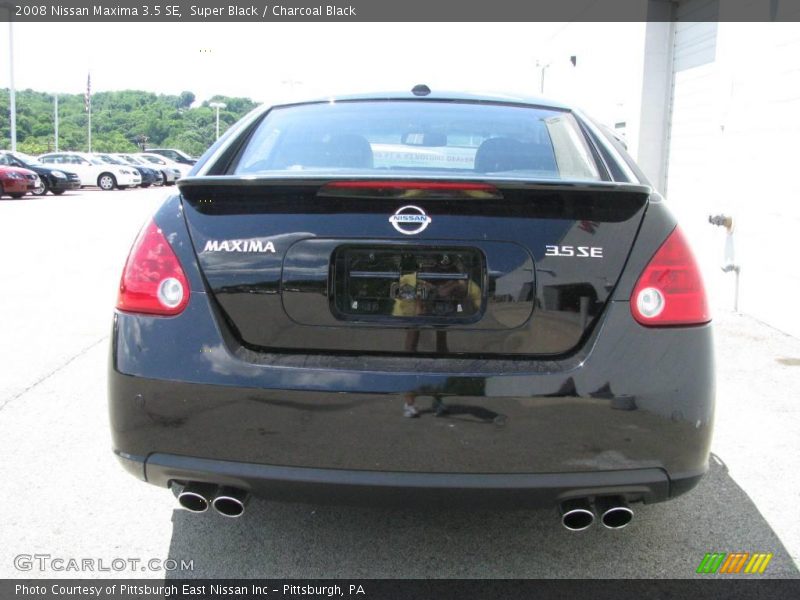 Super Black / Charcoal Black 2008 Nissan Maxima 3.5 SE