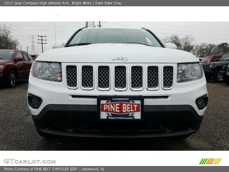 Bright White / Dark Slate Gray 2017 Jeep Compass High Altitude 4x4