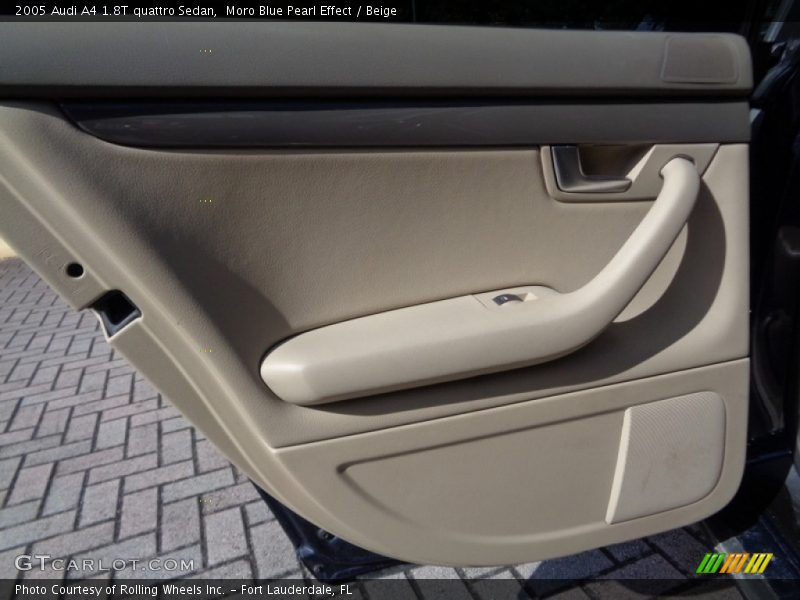 Moro Blue Pearl Effect / Beige 2005 Audi A4 1.8T quattro Sedan