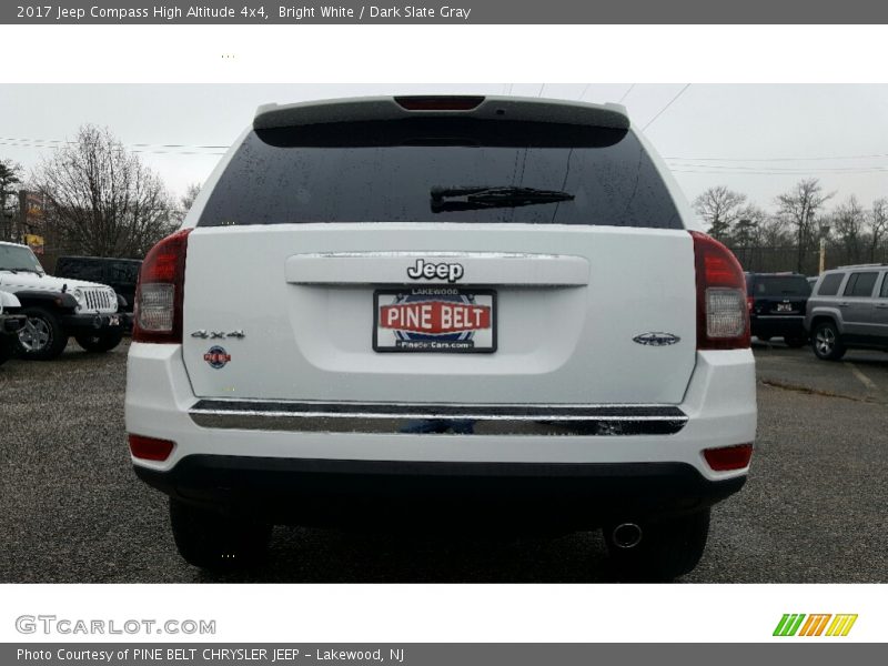 Bright White / Dark Slate Gray 2017 Jeep Compass High Altitude 4x4