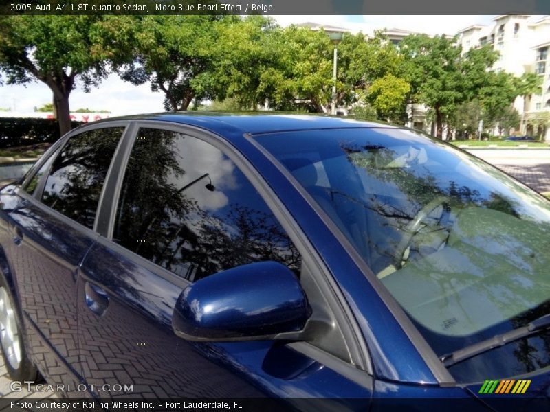 Moro Blue Pearl Effect / Beige 2005 Audi A4 1.8T quattro Sedan
