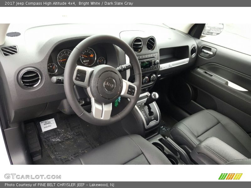 Bright White / Dark Slate Gray 2017 Jeep Compass High Altitude 4x4