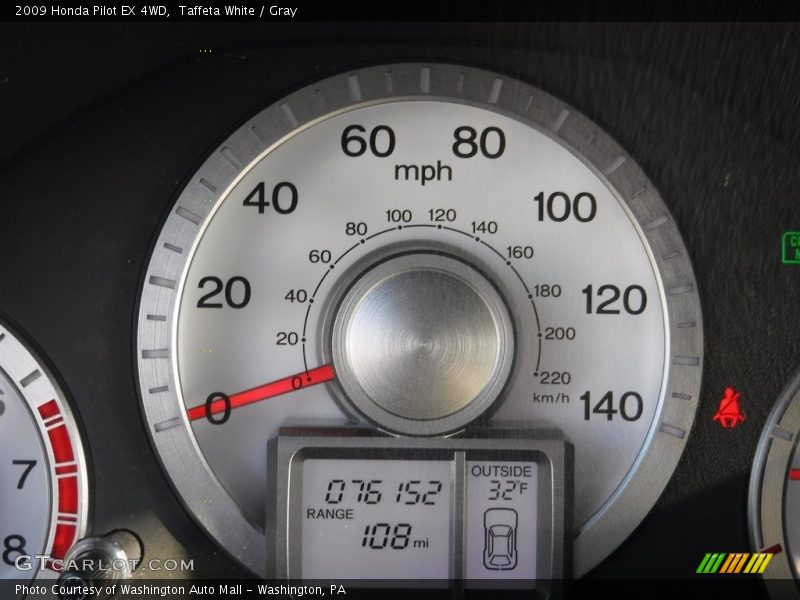 Taffeta White / Gray 2009 Honda Pilot EX 4WD