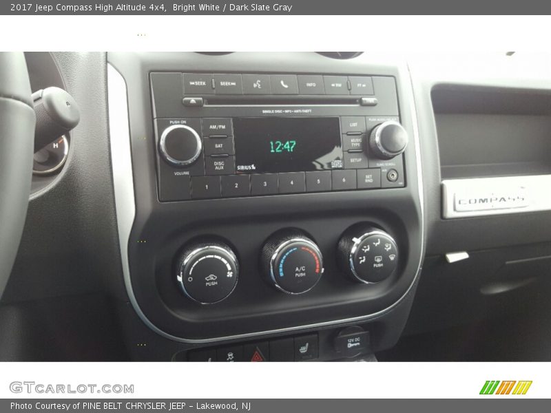 Bright White / Dark Slate Gray 2017 Jeep Compass High Altitude 4x4