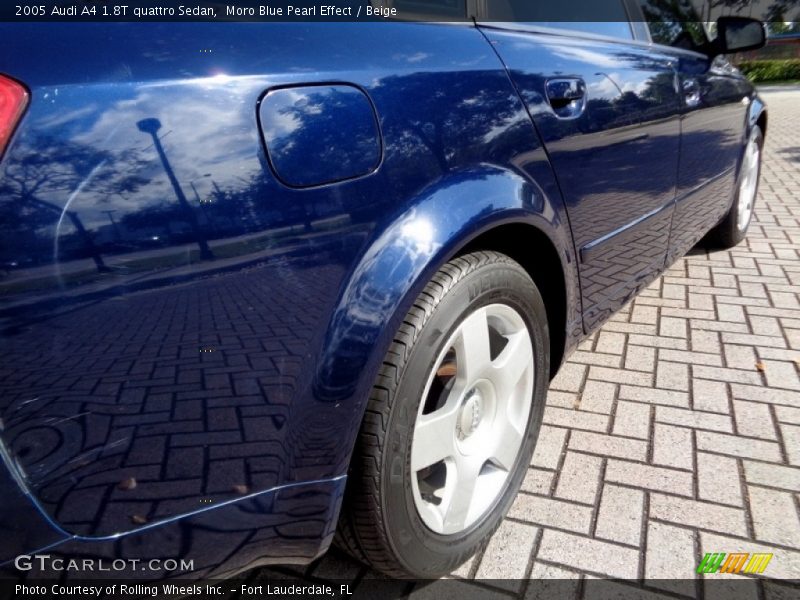 Moro Blue Pearl Effect / Beige 2005 Audi A4 1.8T quattro Sedan