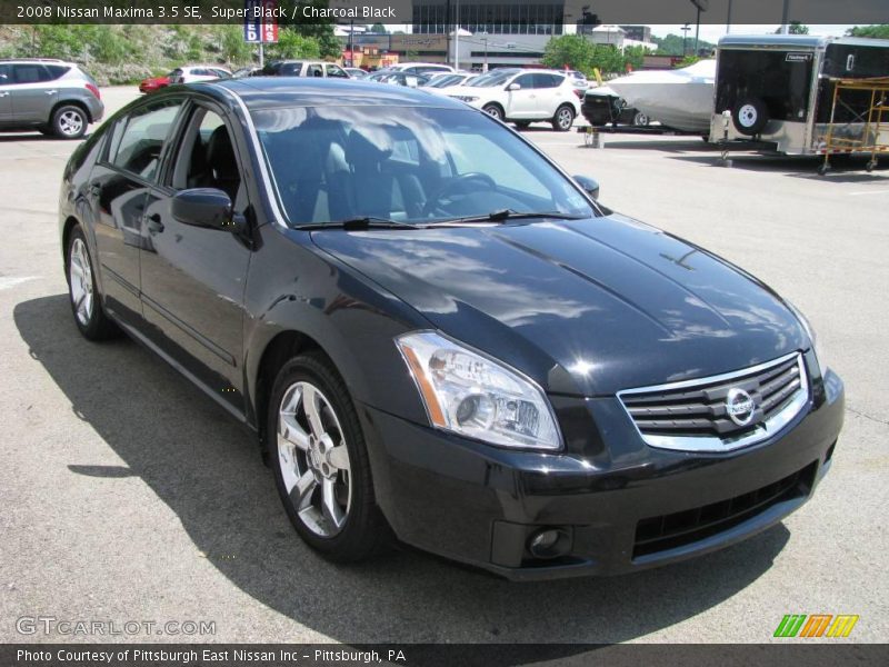 Super Black / Charcoal Black 2008 Nissan Maxima 3.5 SE