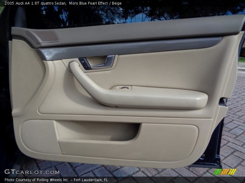 Moro Blue Pearl Effect / Beige 2005 Audi A4 1.8T quattro Sedan