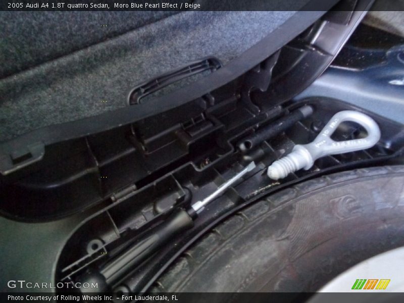 Moro Blue Pearl Effect / Beige 2005 Audi A4 1.8T quattro Sedan