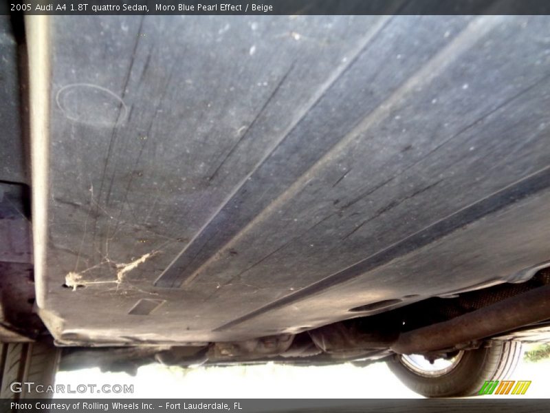 Moro Blue Pearl Effect / Beige 2005 Audi A4 1.8T quattro Sedan