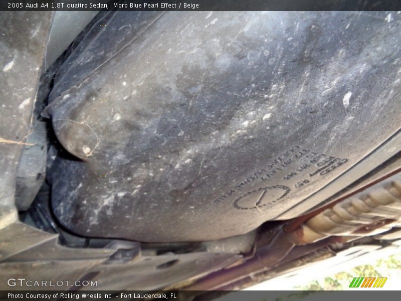 Moro Blue Pearl Effect / Beige 2005 Audi A4 1.8T quattro Sedan