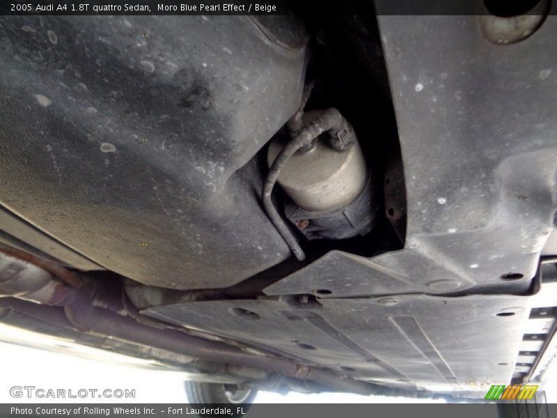 Moro Blue Pearl Effect / Beige 2005 Audi A4 1.8T quattro Sedan