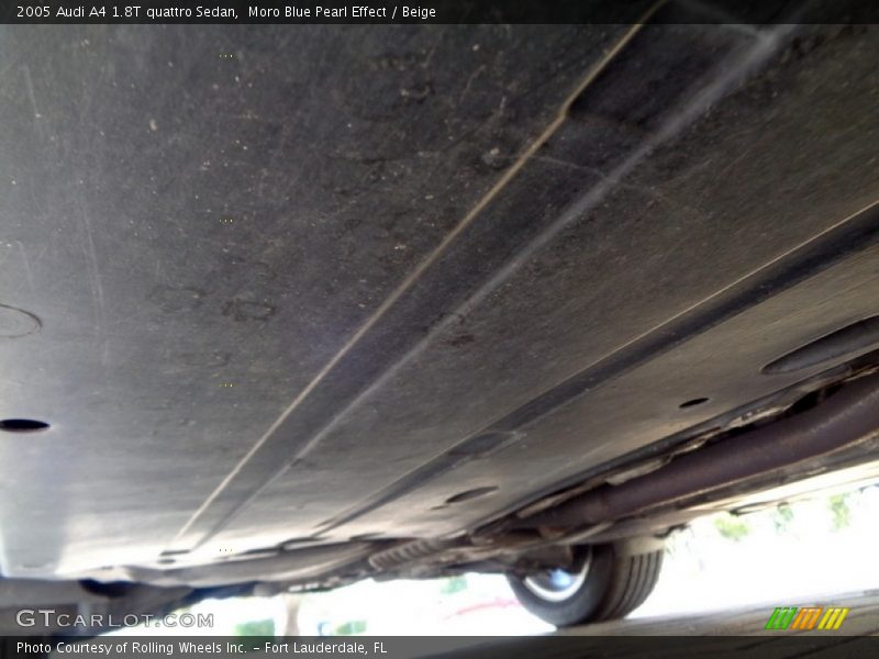 Moro Blue Pearl Effect / Beige 2005 Audi A4 1.8T quattro Sedan