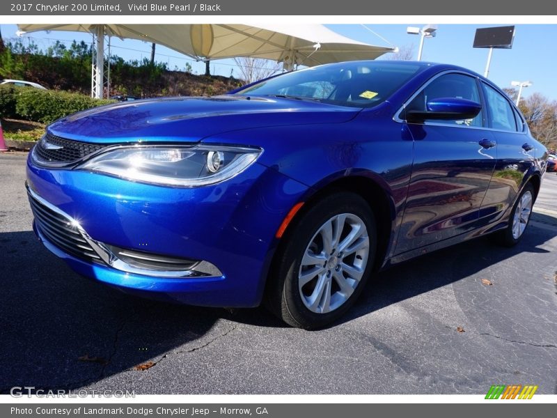 Vivid Blue Pearl / Black 2017 Chrysler 200 Limited