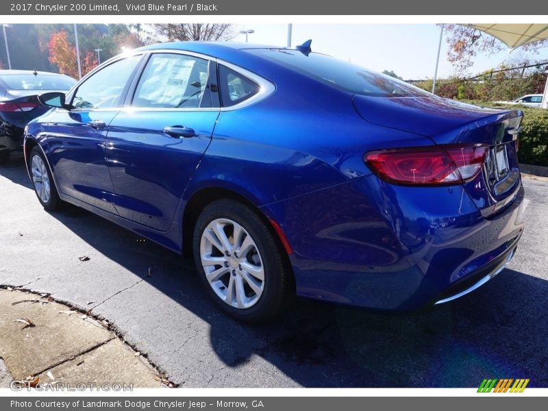Vivid Blue Pearl / Black 2017 Chrysler 200 Limited