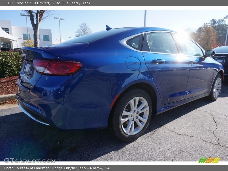 Vivid Blue Pearl / Black 2017 Chrysler 200 Limited