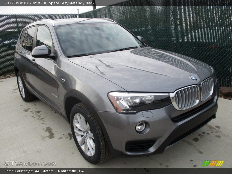 Space Gray Metallic / Black 2017 BMW X3 xDrive28i