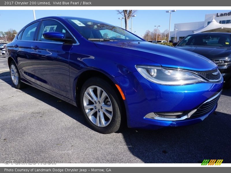 Vivid Blue Pearl / Black 2017 Chrysler 200 Limited