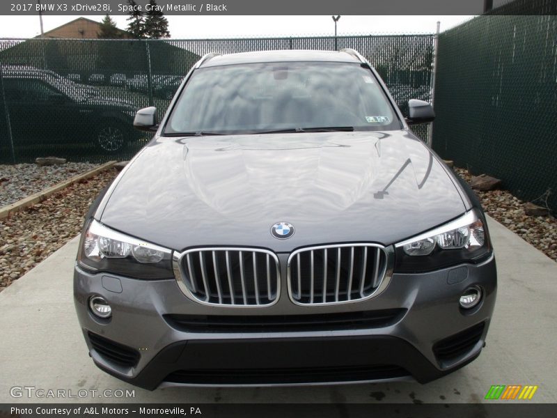 Space Gray Metallic / Black 2017 BMW X3 xDrive28i
