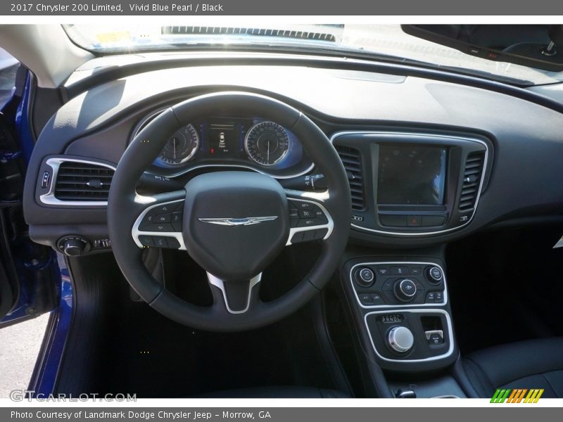Vivid Blue Pearl / Black 2017 Chrysler 200 Limited