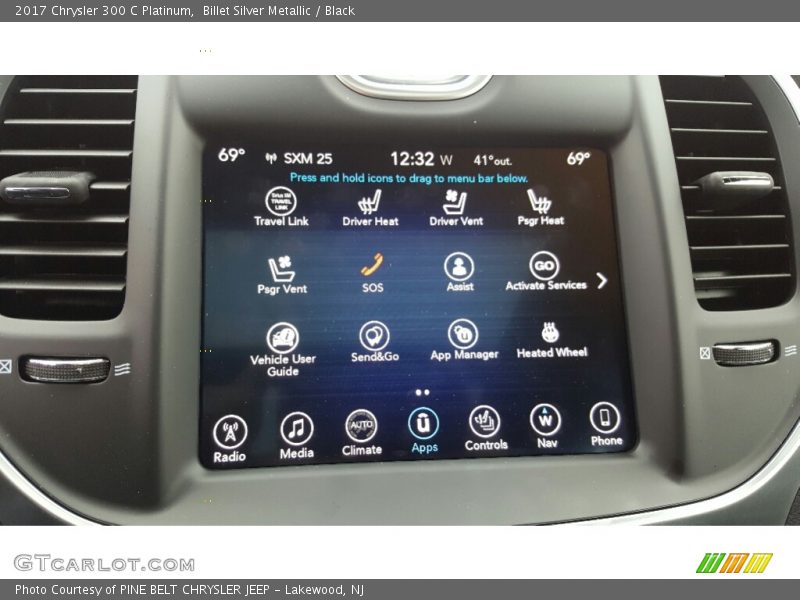 Billet Silver Metallic / Black 2017 Chrysler 300 C Platinum