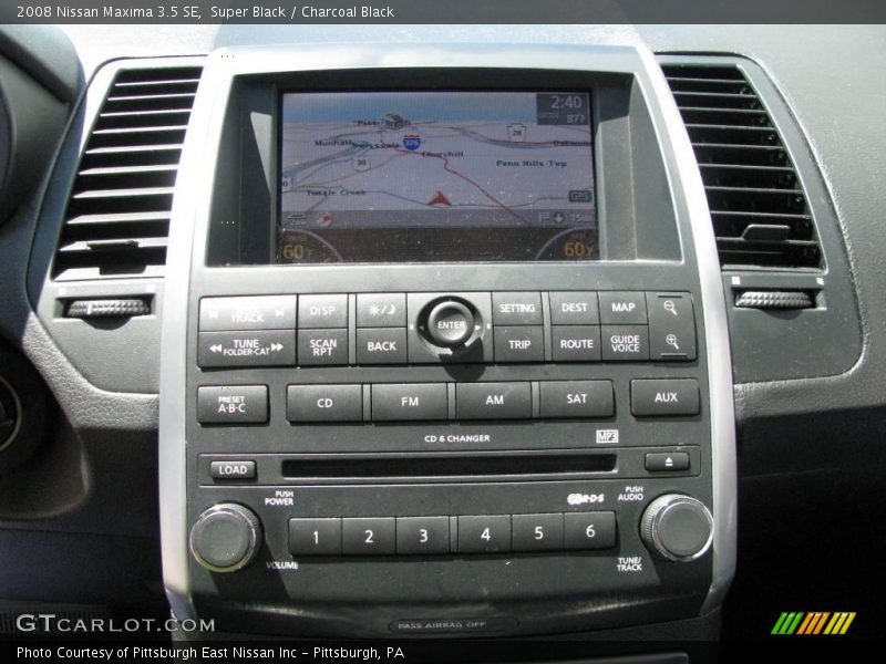 Super Black / Charcoal Black 2008 Nissan Maxima 3.5 SE