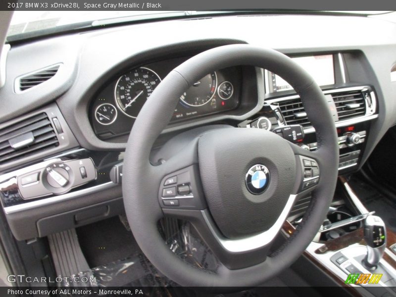 Space Gray Metallic / Black 2017 BMW X3 xDrive28i