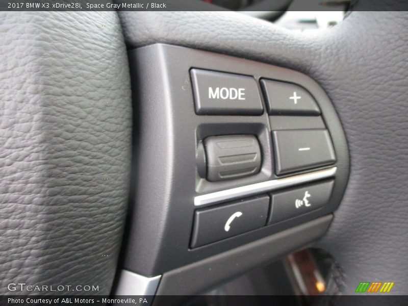 Space Gray Metallic / Black 2017 BMW X3 xDrive28i