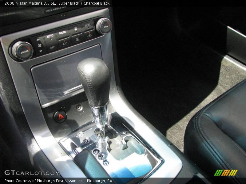 Super Black / Charcoal Black 2008 Nissan Maxima 3.5 SE