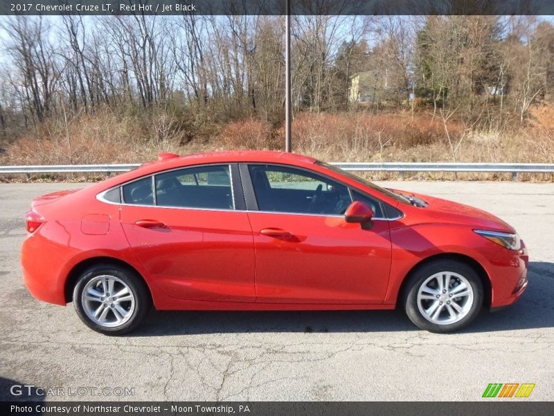 Red Hot / Jet Black 2017 Chevrolet Cruze LT