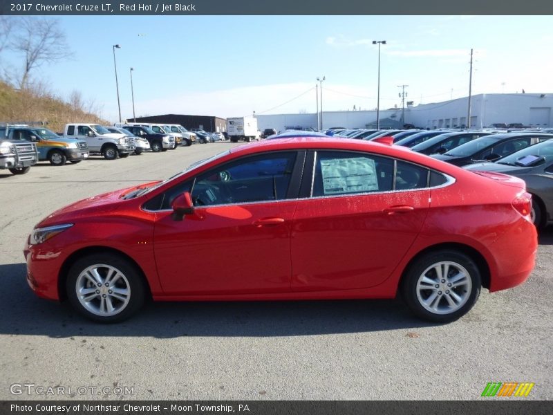 Red Hot / Jet Black 2017 Chevrolet Cruze LT