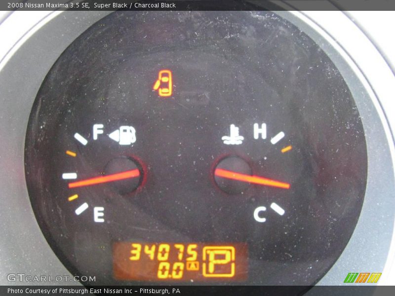 Super Black / Charcoal Black 2008 Nissan Maxima 3.5 SE