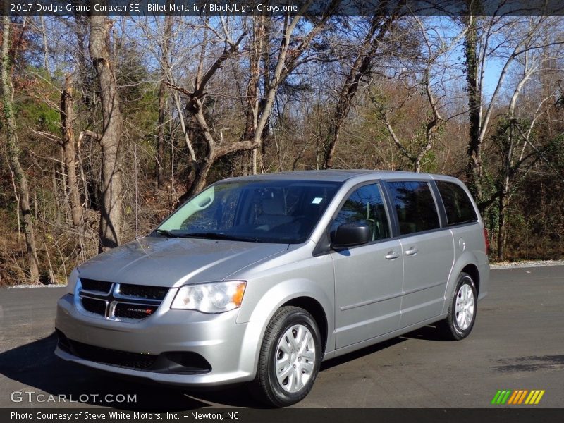 Billet Metallic / Black/Light Graystone 2017 Dodge Grand Caravan SE