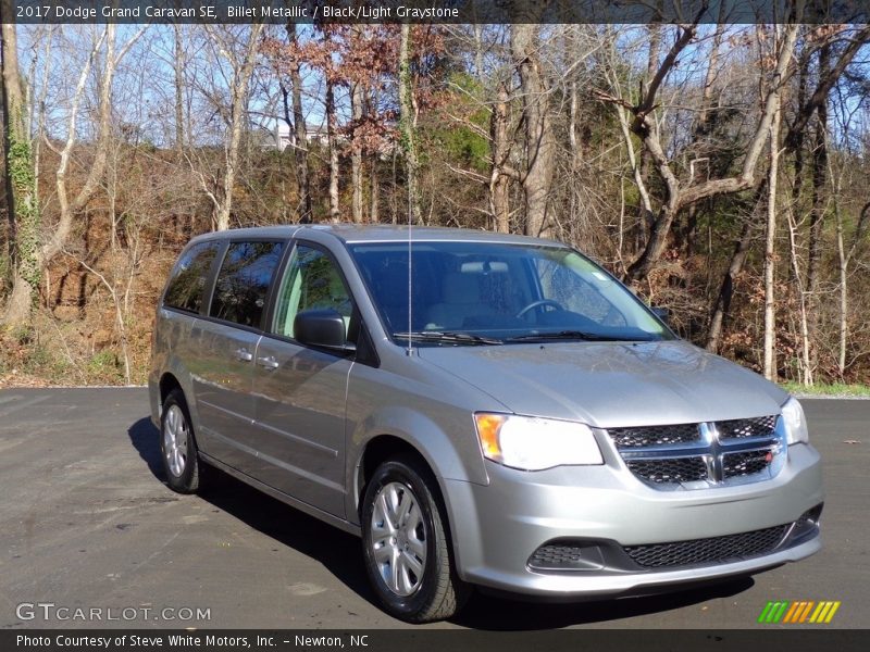 Billet Metallic / Black/Light Graystone 2017 Dodge Grand Caravan SE