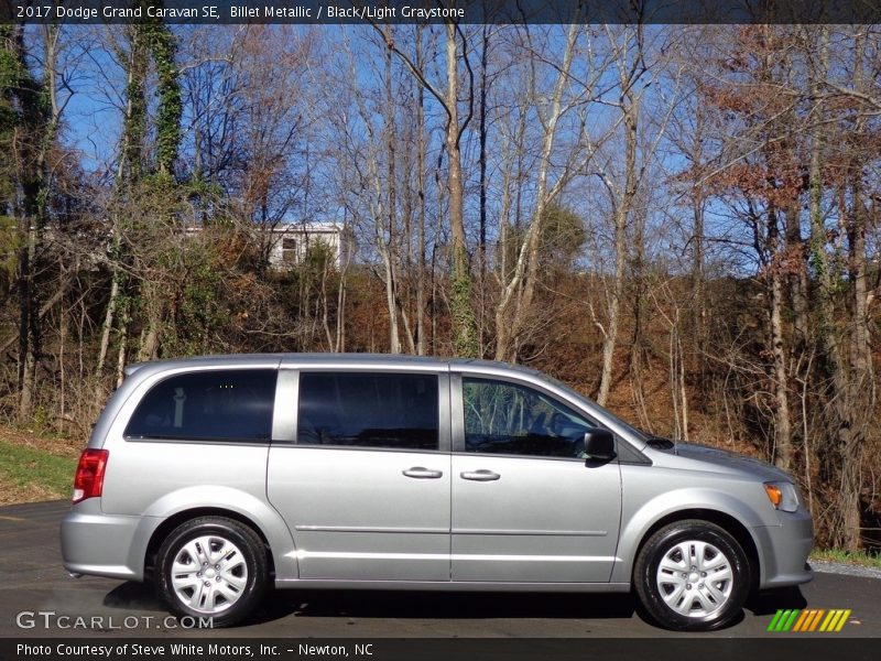 Billet Metallic / Black/Light Graystone 2017 Dodge Grand Caravan SE