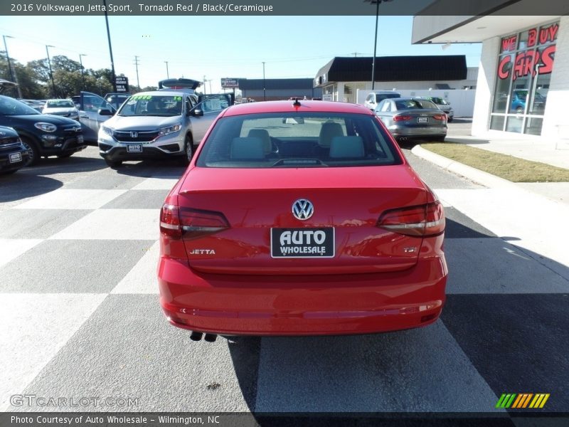 Tornado Red / Black/Ceramique 2016 Volkswagen Jetta Sport