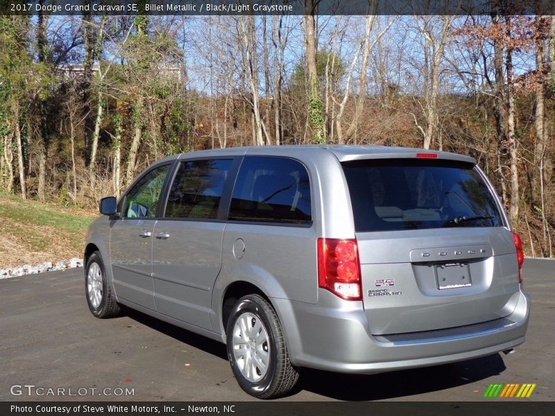 Billet Metallic / Black/Light Graystone 2017 Dodge Grand Caravan SE