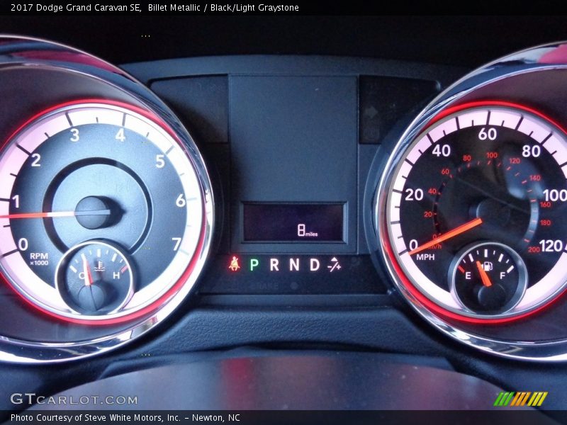 Billet Metallic / Black/Light Graystone 2017 Dodge Grand Caravan SE